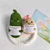 Wikorunwa Emotional Support Pickle & Positive Potato Crochet Funny Gifts