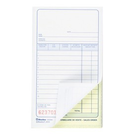 Blueline Sales Orders 50 Numbered Carbonless Duplicates Bilingual 3-1/2-Inchx6-1/2-Inch (DCB46)