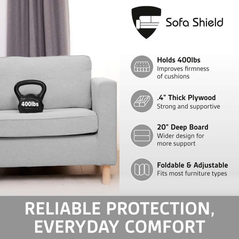 Sofa Shield Couch Support for Sagging Cushions, 20 x 78
