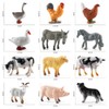 36PCS Farm Animal Toys for Kids Learning Educational Playset Simulation