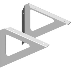 Element System Shelf Bracket triangle bracket, 3 Colours, Pack of 2, White, 18133–00203