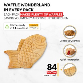 OldSoul Professional Taiyaki Waffle Mix | Crispy | Vanilla Flavor | 5 Lbs | 84 Waffles (Vanilla, 5 Lbs)