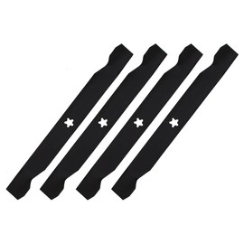 Set of 4 532138971 Replacement Lawn Mower Blade – 21" High-Lift Deck Blade, Star Center – Fits McCulloch 42" Riding Mowers