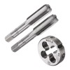 sourcing map 3pcs Metric Hand Tap & Die Set, M12