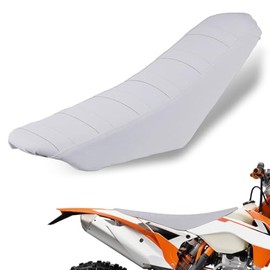 Motorcycle Seat Cover Dirt Bike Gripper Cushion Cover Universal for CRF XR RX RR All Most Motorcycles Dirt Pit Bikes Enduro White