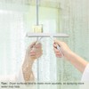 Shower Squeegee for Glass Doors, 11-Inch Silicone Squeegee with Non-Slip