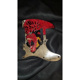 Tool Awl Leather Leather pick guard Fender Telecaster hand tooled leather(Dragon