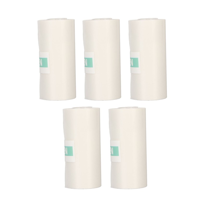 5 Rolls Adhesive Thermal Paper 2.2in Long 1in Wide Printing