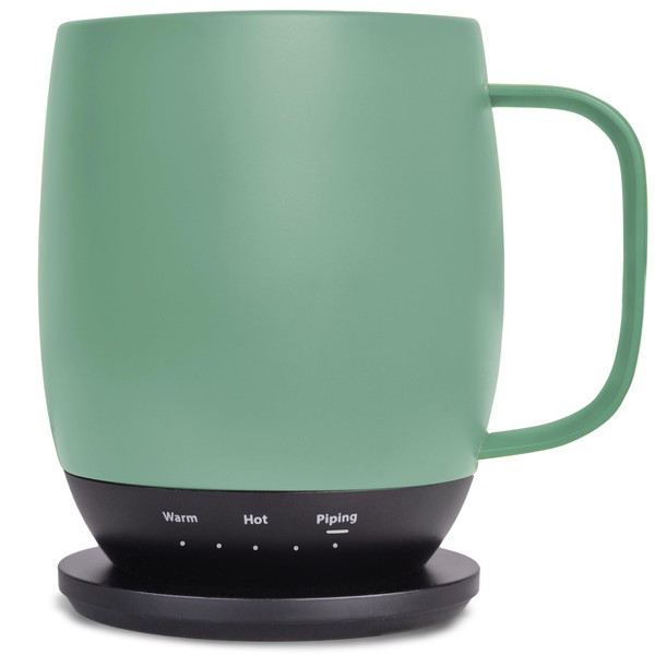 Nextmug - Temperature-Controlled, Self-Heating Coffee Mug (Pistachio - 14 oz.)