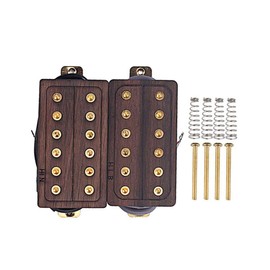 Alnicov Electric Guitar Pickup Neck Bridge，6 String Electric Guitar Humbucker Pickups，50/52MM Rosewood， With Screws for Guitar Parts Accessories