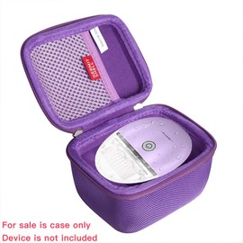 Hermitshell Hard Travel Case for FLOVES/Liberex Egg Sonic Vibrating Facial Cleansing Brush (Purple)
