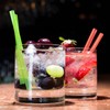 ALINK Short Glass Straws, 6 Inch Small Reusable Clear Glass