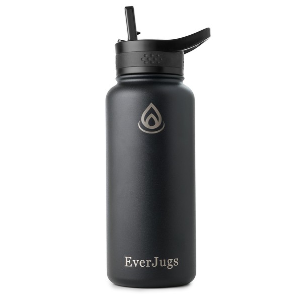 EverJugs Water Bottle - 32 Oz, Wide Mouth, Premium Stainless