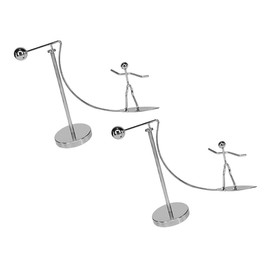 Gatuida 2Pcs Surfing Desktop Decoration for Office Physics Balancing Ornament Unique Surf Men Design Stylish and Fun Balance