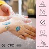 Dawnglow Skin-friendly children's tattoos, 10 sheets of glitter tattoos, cartoon
