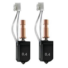 Sahvaim 2Pcs 0.4MM Kobra S1 Ceramic Hotend, New Upgraded Thermistor Heating Rod Kobra S1 Extruder Hotend Kit Hardened Steel Nozzle, Rapid Replacement for Anycubic 3D Printer