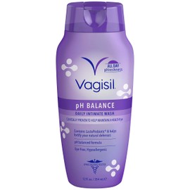 Vagisil pH Balanced Daily Intimate Feminine Wash for Women, Gynecologist Tested, Hypoallergenic, 12 Ounce