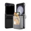ZFlip Series Hinge Protection Card Case with Clear Design ZFlip4.3/Black