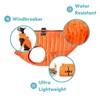 Gooby Puffer Dog Vest - Orange, XS - Ultra Thin