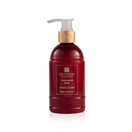 SPA CEYLON- Crema de manos con cardamomo y rosa | Hidratante nutritivo para manos con manteca de mango, manteca de kokum y salvado de arroz |
