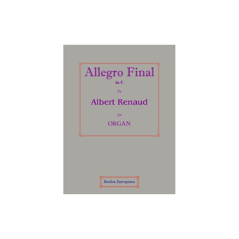 Allegro final (Op. 123/4) for Organ
