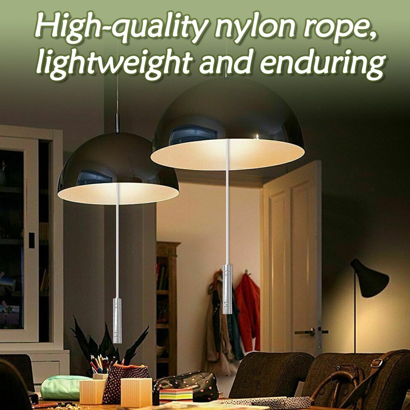 SUBTAVIK 2Pcs Light Pull Cord, 150CM Length Bathroom Pull Cord