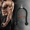 ciciment Nylon Triceps Rope,Lat Pull down Rope, Steel Buckle, Bicep