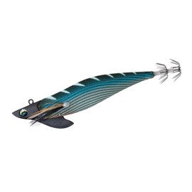 Daiwa Emeraldas Boat II Egi Tip Run, No. 3, 1.2 oz (35 g), Luminous- Blackhead/Striped Blue Cedar