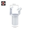 INEFA Drain pipe box-shaped, PVC-U NW68/DN50 white hanging nozzle, gutter