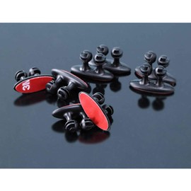 Xotic Tech Cable Clip Multipurpose Adhesive Wire Holder Cord Organizer Management Clamp for Car Office Desk Nightstand 8pcs Black