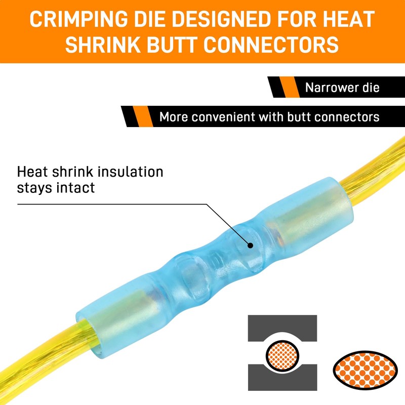 KF CPTEC Ratcheting Crimping Tool for Heat Shrink Connectors –