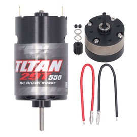 RC Brushed Motor with 1/3 Reduction Gearbox 550 Universal Brushed Motor for Electric Car Truck Boat 29T
