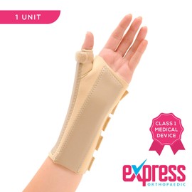 Express Orthopaedic® - Medically Approved Neoprene Wrist & Thumb Brace Support For Arthritis, Carpal Tunnel, Sprains & RSI (XL - Wrist Circ:20-22cm, RIGHT)
