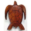 12" Hand Carved Wood Hawaiian Honu Sea Turtle - Large