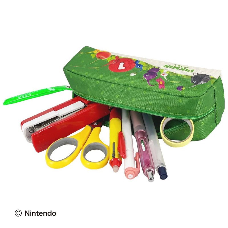 Pikmin Multi Pouch, green, Fun and cute design pouch