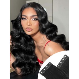 FANCEE No Glue Reusable tape in hair-extention(50g 20Pcs, 22 Inch) kanekalon