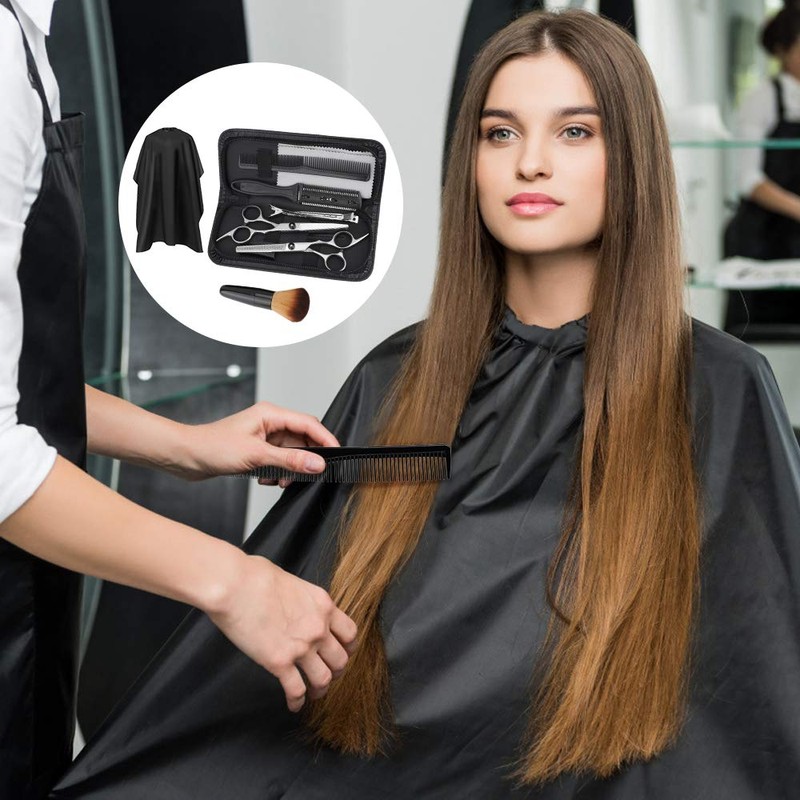 Hairdressing Scissors Set, Stainless Steel Scissors Set for Thinning and