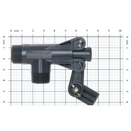 Kerick Valve PS150SS PVC Float Valve, Standard Mount, 124 gpm at 50 psi, 1-1/2" NPT Male