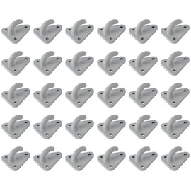 Multibros Pack of 30 Tarpaulin Hooks, Net Hooks, Fixing Hooks, Tension Hooks, Lashing Eye for Trailer Net, Tarpaulins, Load Securing Tailgate