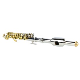 Piccolo Set with Cleaning Rod Cloth Silver Color Gold Key Easy Tuning Beginner Piccolo