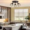 Baocuz 3-Light Kitchen Flush Mount Ceiling Light, Adjustable Multi-Directional Ceiling
