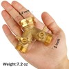 Garden Hose Splitter 2 Way Heavy Duty, Brass Faucet Adapter