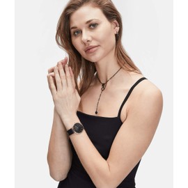 Liebeskind Berlin Ladies’ Analogue Quartz Watch 38 mm, Black ip rose gold.