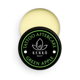 Tattoo Aftercare 30g | Keeps Tattooed Skin Hydrated & Bacteria Free! | Vegan and Organic Tattoo Cream (Green Apple)