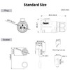 CNLINKO LP-28 3-Pin Waterproof Connector Screw Lock Circular Connector, IP68