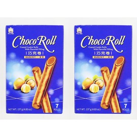 Choco Roll Hazelnut Cookie Rolls, 7 Rolls, 4.83 oz,2 Pack