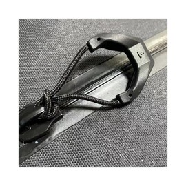 3D Heavy-Duty U-Shape Cord Zipper Pull – Strong & Durable, Eco-Friendly TPU, Soft & Elastic Feel in Extreme Cold – Ideal for Outdoor Bags, Jackets, Backpacks, and Tactical Gear(Black-10)