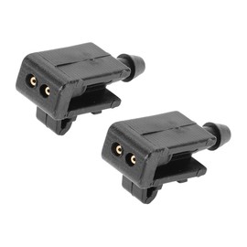 VekAuto 2 Pcs Windshield Washer Nozzle Compatible for Renault Megane 2003-2009, ABS Black Front Windshield Spray Nozzles Wiper Spray Washer Jet No.8200082347