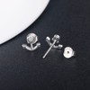 INFINIONLY Delicate Anchor Earrings, 925 Sterling Silver Earrings for Women