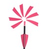 1.75 Inch Plastic Arrow Feathering Shield Shape Rubber Feathers Plastic